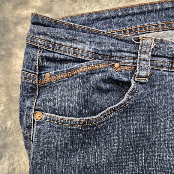 JMS just My Size Jeans Womens 22W Blue High Rise Bootcut Stretch Denim Casual - Picture 2 of 13